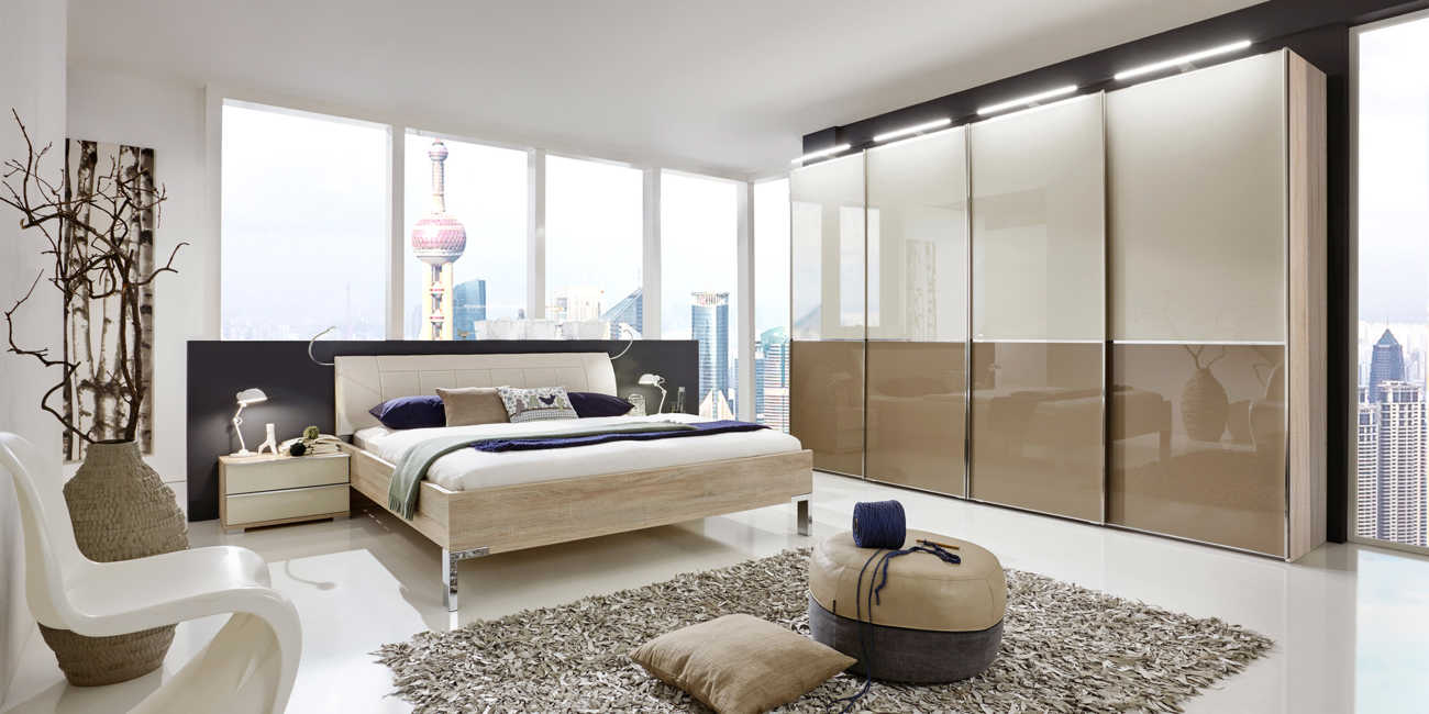 Csm 03 Schlafzimmer Modern Schranksystem Shanghai Eiche Saegegrau Glas Magnolie Glas Sahara Fbc50b573c