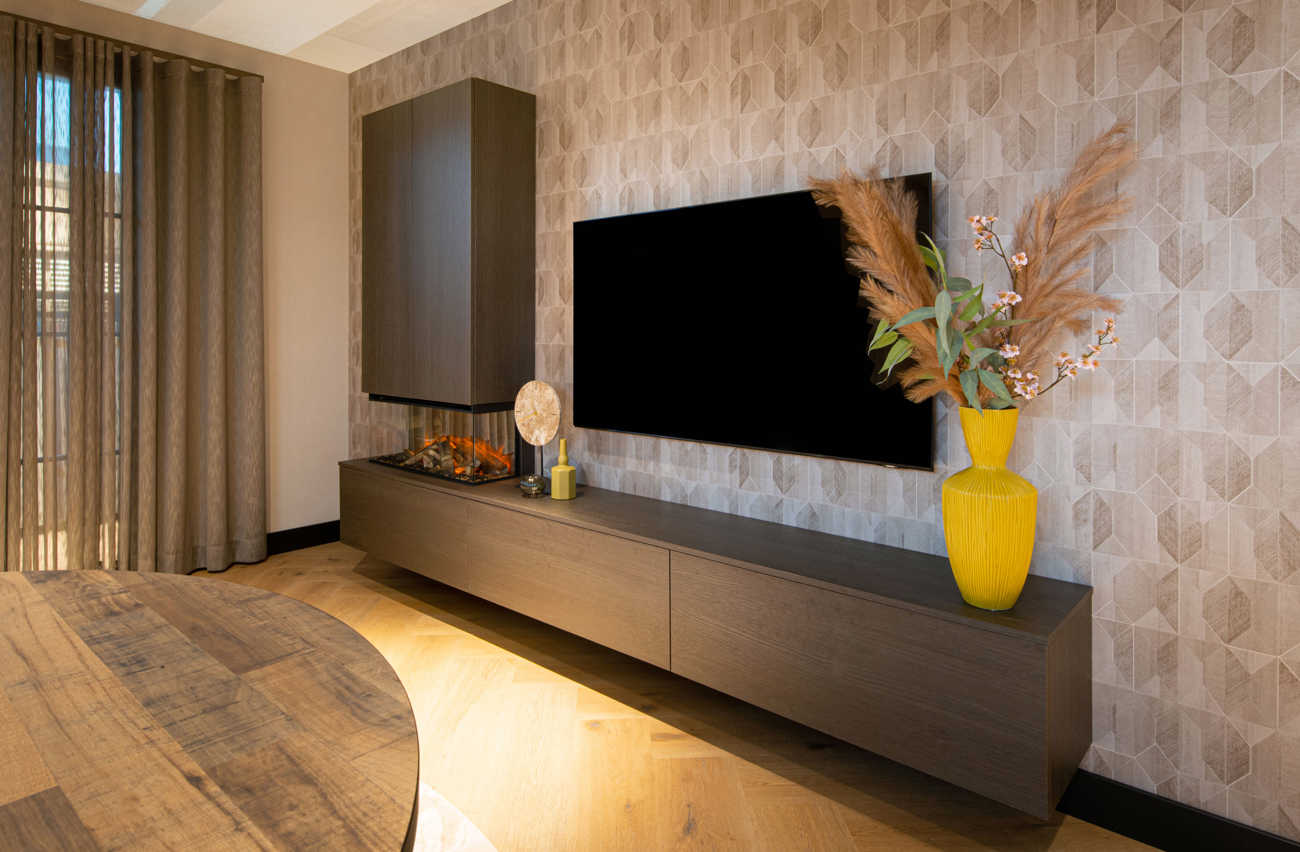 Wandkast Allure Lichtbruin Hout Woonkamer Liggend